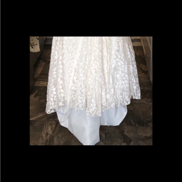 A) NWOT Galina Strapless Wedding Dress - Picture 4 of 7